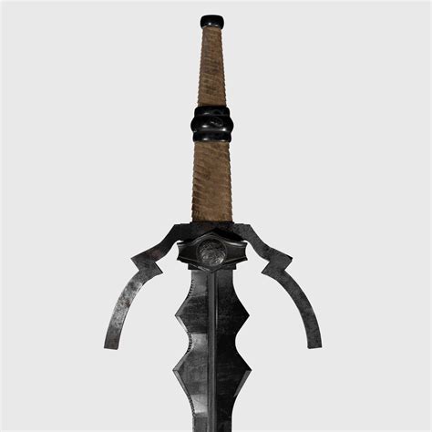 Witcher Silver Sword 3d Model Turbosquid 2014364