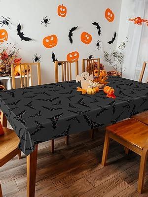 Amazon KatchOn Black Halloween Tablecloth Plastic Pack Of 3