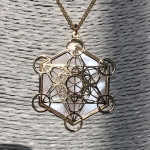 Metatron In Oro Carati Su Argento E Madreperla Naturale