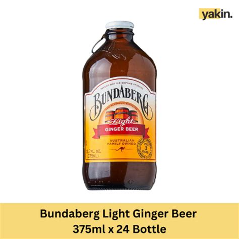 Bundaberg Light Ginger Beer 24 X 375ml