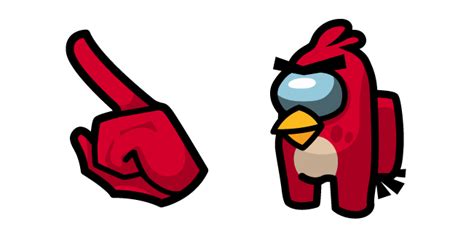 Among Us Angry Birds Red Character Curseur – Custom Cursor