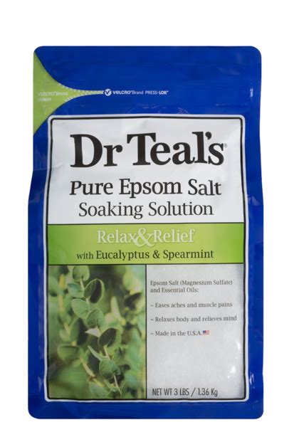 Dr Teals Pure Epsom Salt Soaking Solution Relax And Relief With