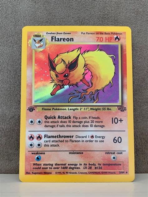 Edition Flareon Flamara Holo Eng Pokemon Jungle Kaufen Auf