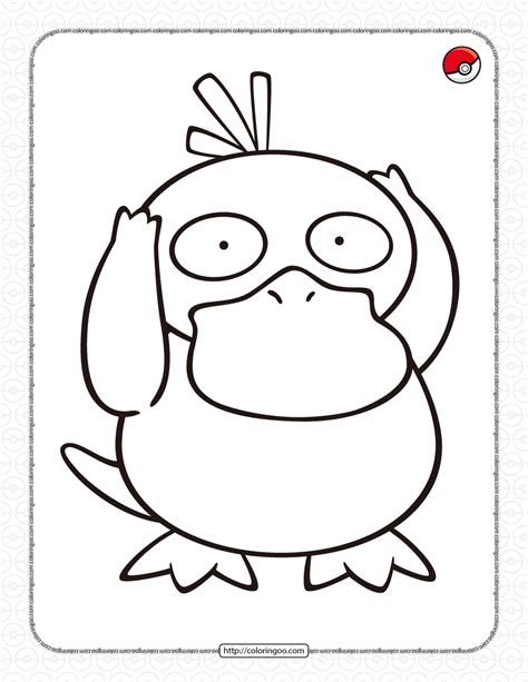 Pokemon Psyduck Coloring Pages