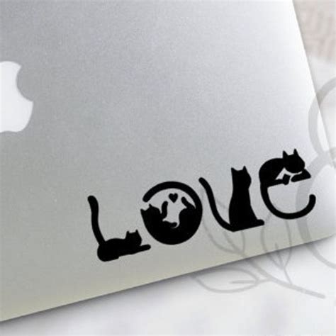 Love Cats Cat Decal Cat Sticker Cat Stickers Cat Lover Etsy