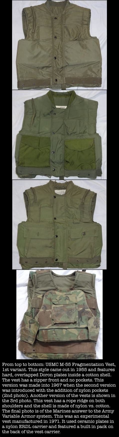 Ted From Top To Bottom Usmc M 55 Fragmentation Vest Lst Variant This