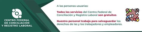 Centro Federal de Conciliación y Registro Laboral Gobierno gob mx