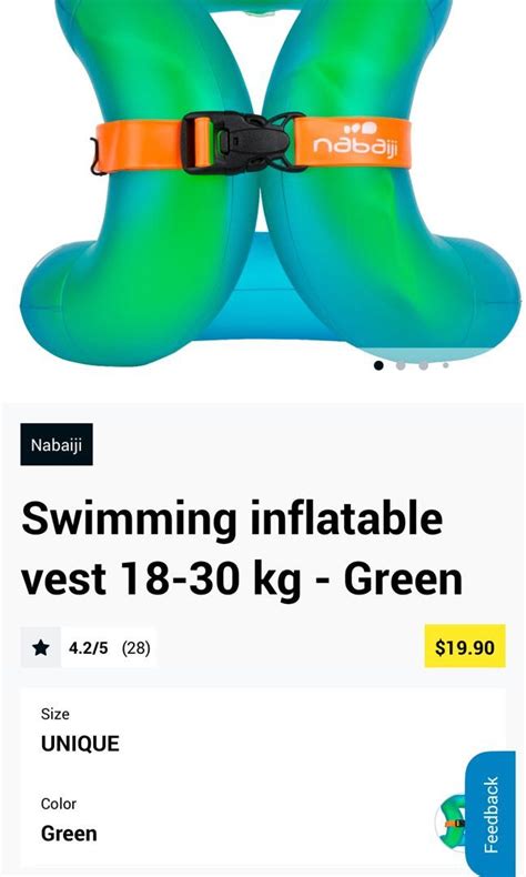 Decathlon Kids Swim Vest Float Babies And Kids Infant Playtime On Carousell