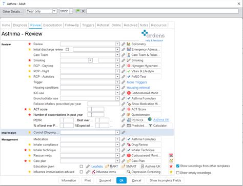 Asthma Adult Ltc Template Ardens