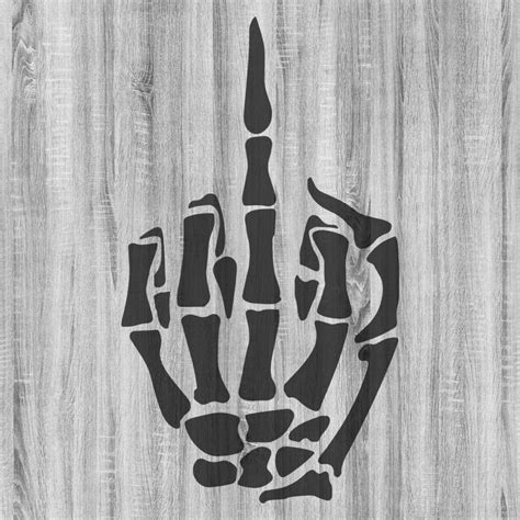 Skeleton Middle Finger Svg File Middle Finger Svg Finger Etsy New