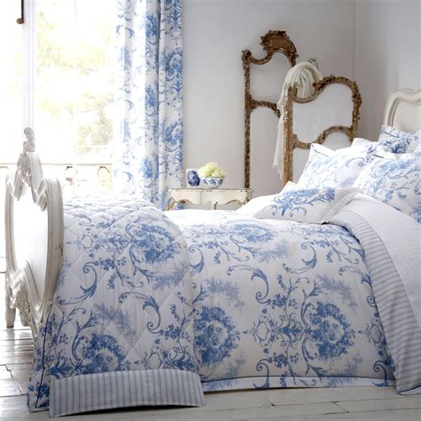 Dorma Toile 100 Cotton Blue Duvet Cover Blue Linen Bedding Blue