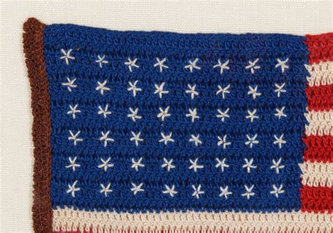 48 Stars Crochet American Flag At 1stDibs How To Crochet Stars For