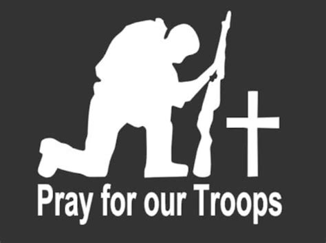 Pray For Our Troops Decal