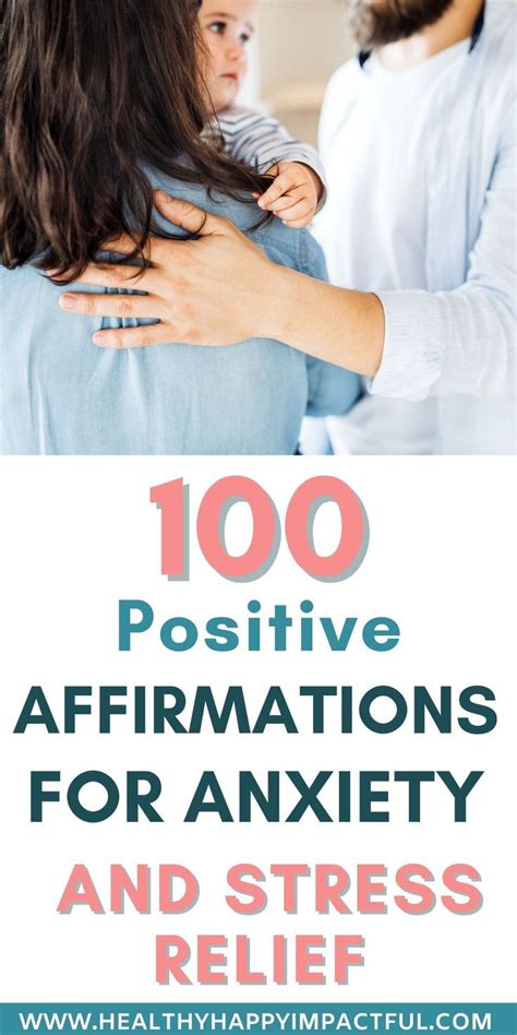 Positive Affirmations For Anxiety And Stress Relief Artofit