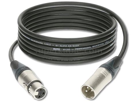 KLOTZ MY206 Kabel Mikrofonowy XLR XLR Czarny 5m Superkable