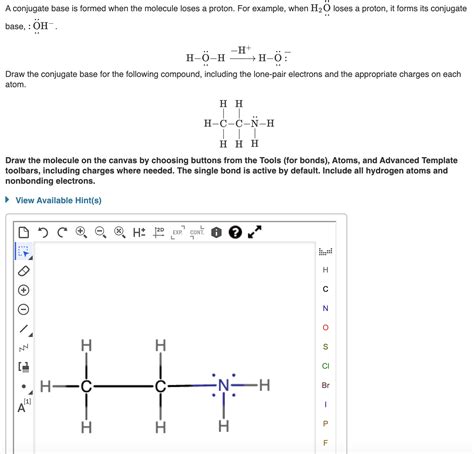 Solved A conjugate base is formed when the molecule loses a | Chegg.com