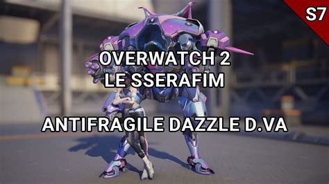 Overwatch 2 X LE SSERAFIM DVa ANTIFRAGILE Dazzle Collab Shop Skin OW2