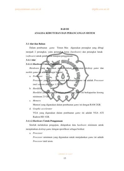 Bab Iii Analisa Kebutuhan Dan Perancangan Sistem