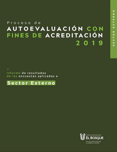 Pdf Proceso De Autoevaluaci N Con Fines De Acreditaci N