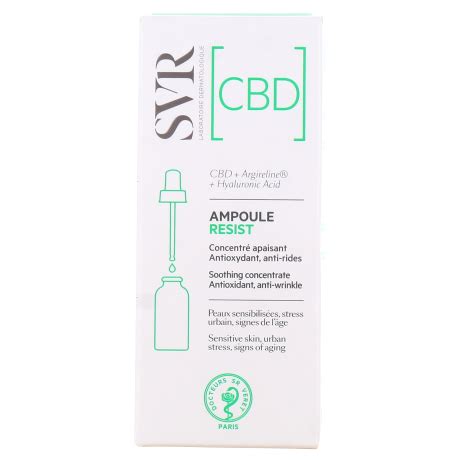 Svr Ampoule Resist Cbd S Rum Apaisant Peau Sensibilis E