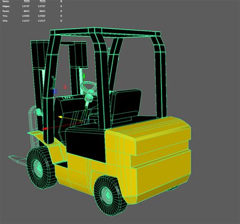 3d Forklifts Model Turbosquid 1248659