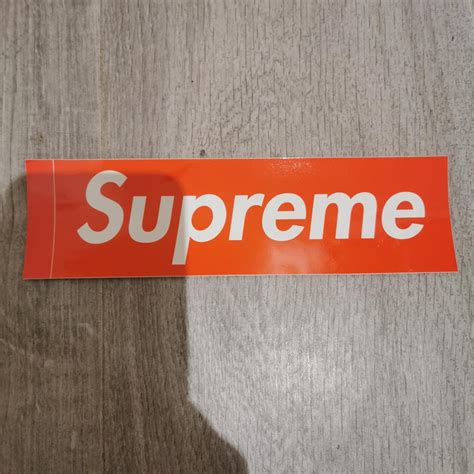 Supreme box logo Sticker 100%... - Depop