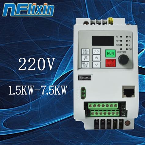 VFD Inverter VFD 1 5KW 2 2KW Frequency Inverter ZW BT1 3P 220V Output