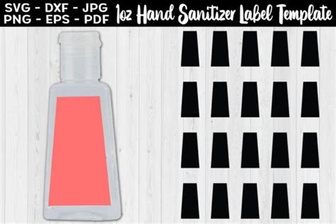 Oz Hand Sanitizer Label Template Graphic By Aleksa Popovic Creative