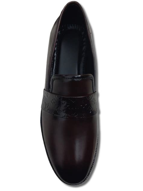 Dark Brown Men Leather Textured Loafer Shoes At Rs 350 Pair Men