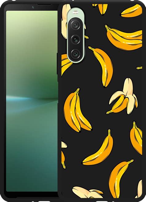 Cazy Hoesje Zwart Geschikt Voor Sony Xperia 10 V Banana Bol