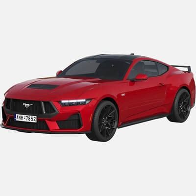 Ford Mustang GT 2023 - 3D Model by zifir3d