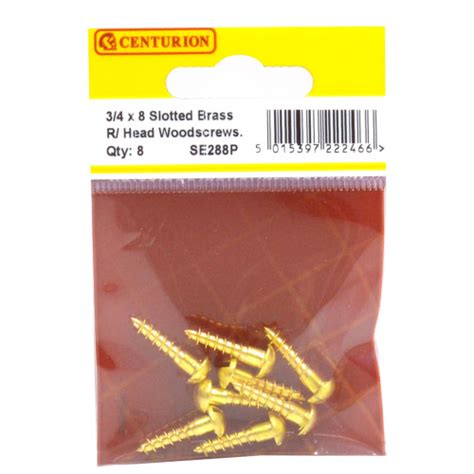 Centurion Hardware Round Head Screws Slotted