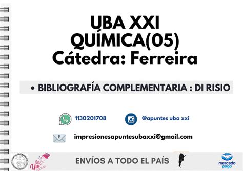 Química Básica Di Risio Bibliografía complementaria La UNI Impresiones