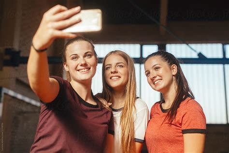 Girls Taking Selfie Photo By Stocksy Contributor Lumina Stocksy