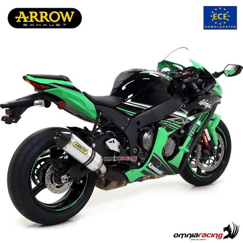 Arrow Exhaust Race Tech Slip On Aluminum Approved For Kawasaki