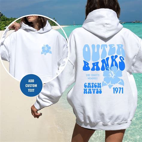 Outer Banks Hoodie North Carolina Hoodie Carolina Beach Hoodies Coconut