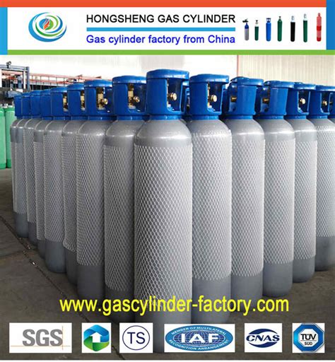 40L 150bar 5 4mm High Pressure Vessel Seamless Steel Oxygen Gas