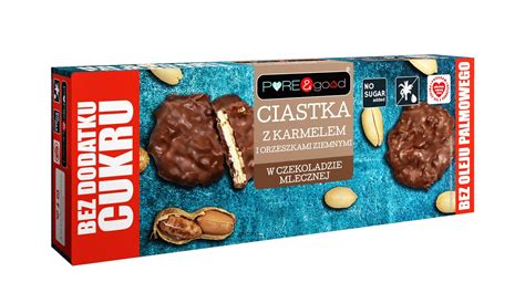 CIASTKA Z KARMELEM I ORZESZKAMI ZIEMNYMI W CZEKOLADZIE MLECZNEJ BEZ