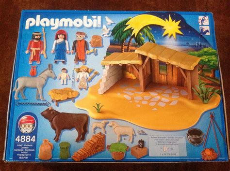 New Playmobil 4884 Nativity Manger With Stable Set 1966031663