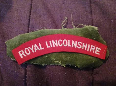 Original Ww2 Era Royal Armoured Corps Regiment Cloth Shoulder Title