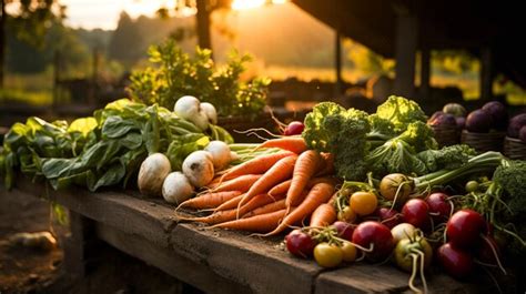 Premium AI Image Nature Bounty Fresh Organic Vegetables Harvested At