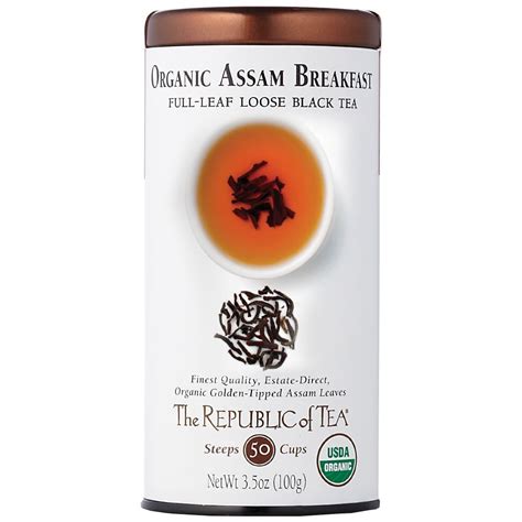 Organic Assam Breakfast Black Full Leaf Tea The Republic Of Tea