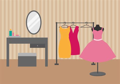 Free Dressing Room Vector Illustration 139501 Vector Art At Vecteezy