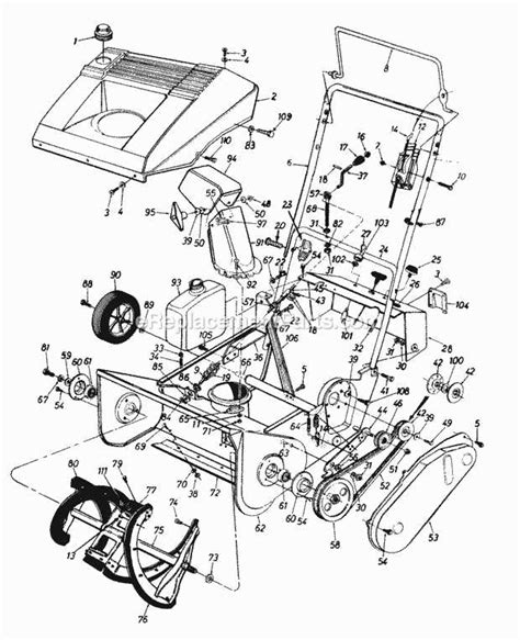 Exploring The Inner Workings Of Ford Snowblower With Parts Diagram