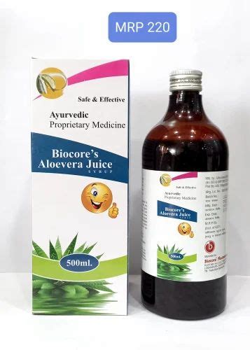 Biocore S Biocore Aloe Vera Juice Ml Packaging Type Bottle At Rs