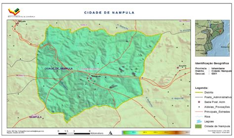 Blog De Geografia Mapa Cidade De Nampula Moçambique