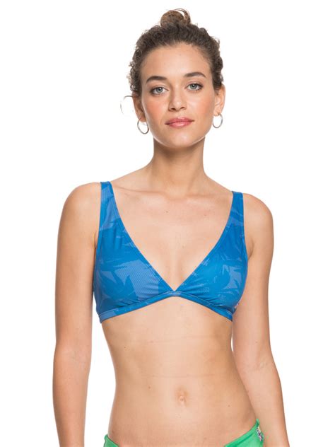 POP Surf Elongated Tri Bikini Top For Women Roxy