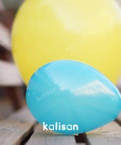 5 12 50 Cm Mini Turkuaz Standart Balon Kalisan Balon