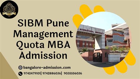 Sibm Pune Management Quota Mba Admission