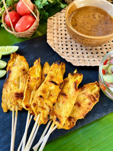 Brochettes de Poulet Satay Thaï